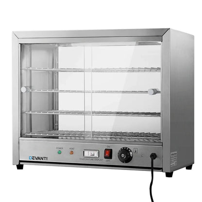 Devanti Commercial Food Warmer Hot Display Showcase Cabinet 64cm - Mekamart Australia