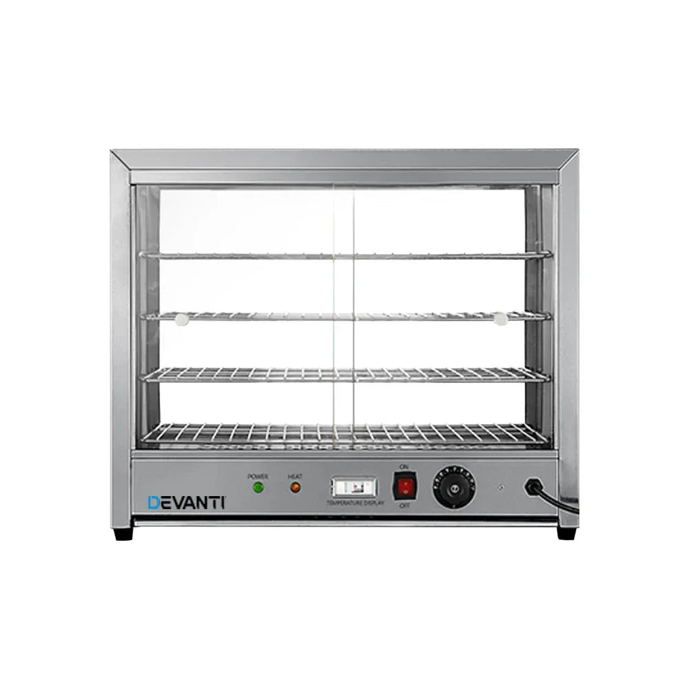 Devanti Commercial Food Warmer Hot Display Showcase Cabinet 64cm - Mekamart Australia