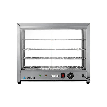 Devanti Commercial Food Warmer Hot Display Showcase Cabinet 64cm - Mekamart Australia