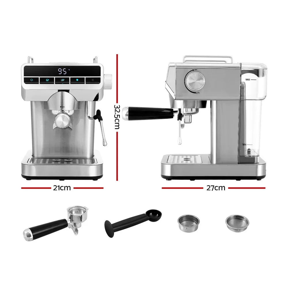 Devanti 20 Bar Coffee Machine Espresso Cafe Maker - Mekamart Australia