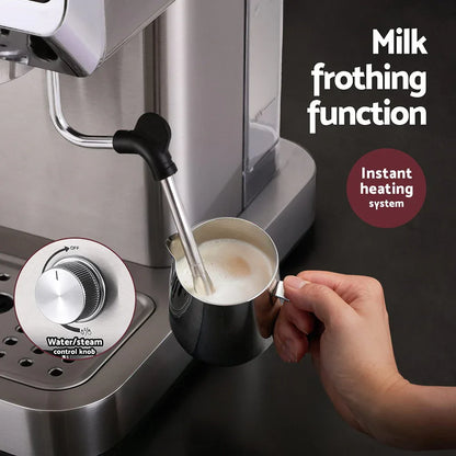 Devanti 20 Bar Coffee Machine Espresso Cafe Maker - Mekamart Australia