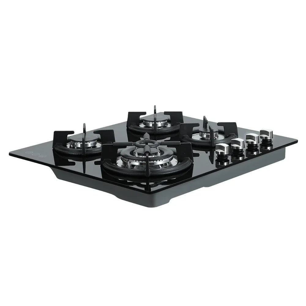 Devanti Gas Cooktop 60cm 4 Burner Black - Mekamart Australia