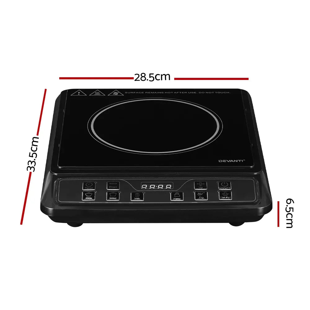 Devanti Induction Cooktop 30cm Portable Cooker - Mekamart Australia