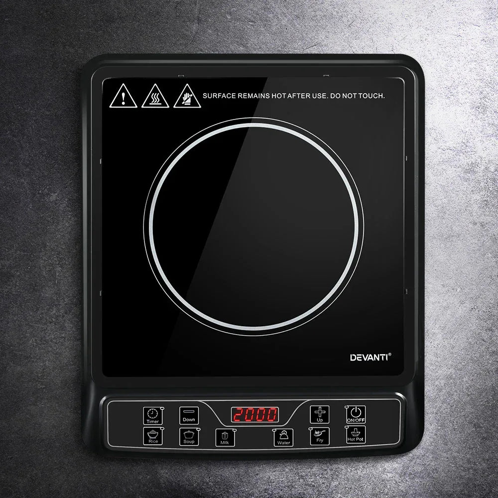 Devanti Induction Cooktop 30cm Portable Cooker - Mekamart Australia