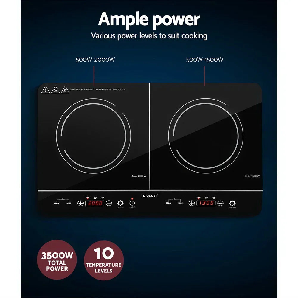 Devanti Induction Cooktop 60cm Portable Cooker - Mekamart Australia