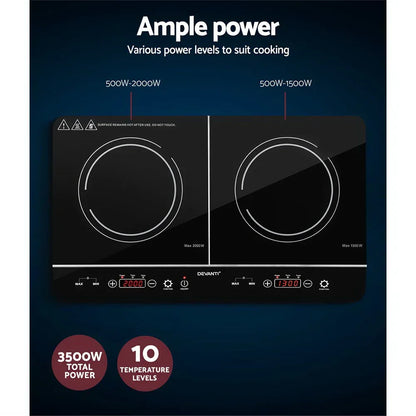 Devanti Induction Cooktop 60cm Portable Cooker - Mekamart Australia