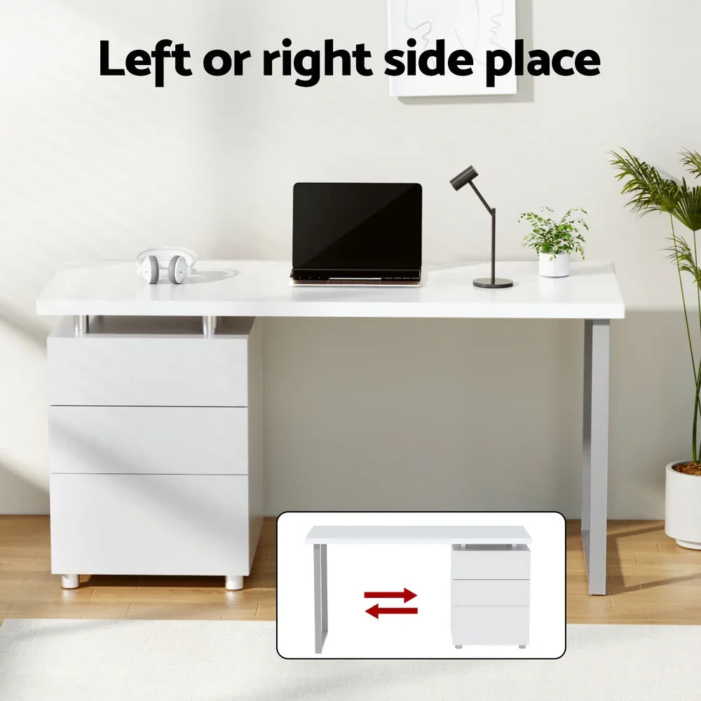Artiss Computer Desk Executive Office Chairs Sets White - Mekamart Australia