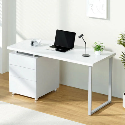Artiss Computer Desk Drawer White 140CM - Mekamart Australia