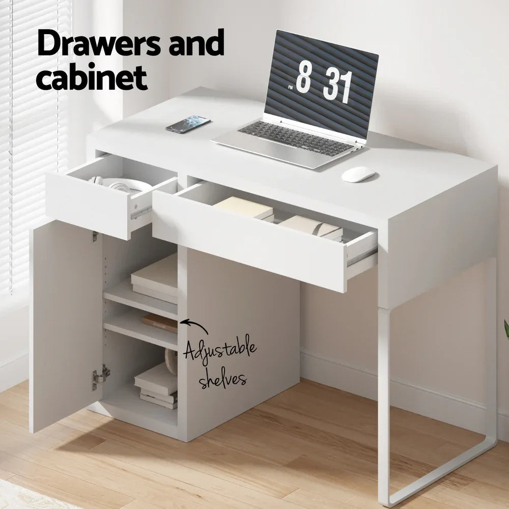 Artiss Computer Desk Drawer Cabinet White - Mekamart Australia