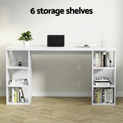 Artiss Computer Desk Bookshelf White 150CM - Mekamart Australia