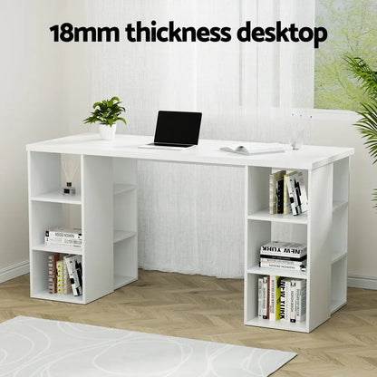 Artiss Computer Desk Bookshelf White 150CM - Mekamart Australia