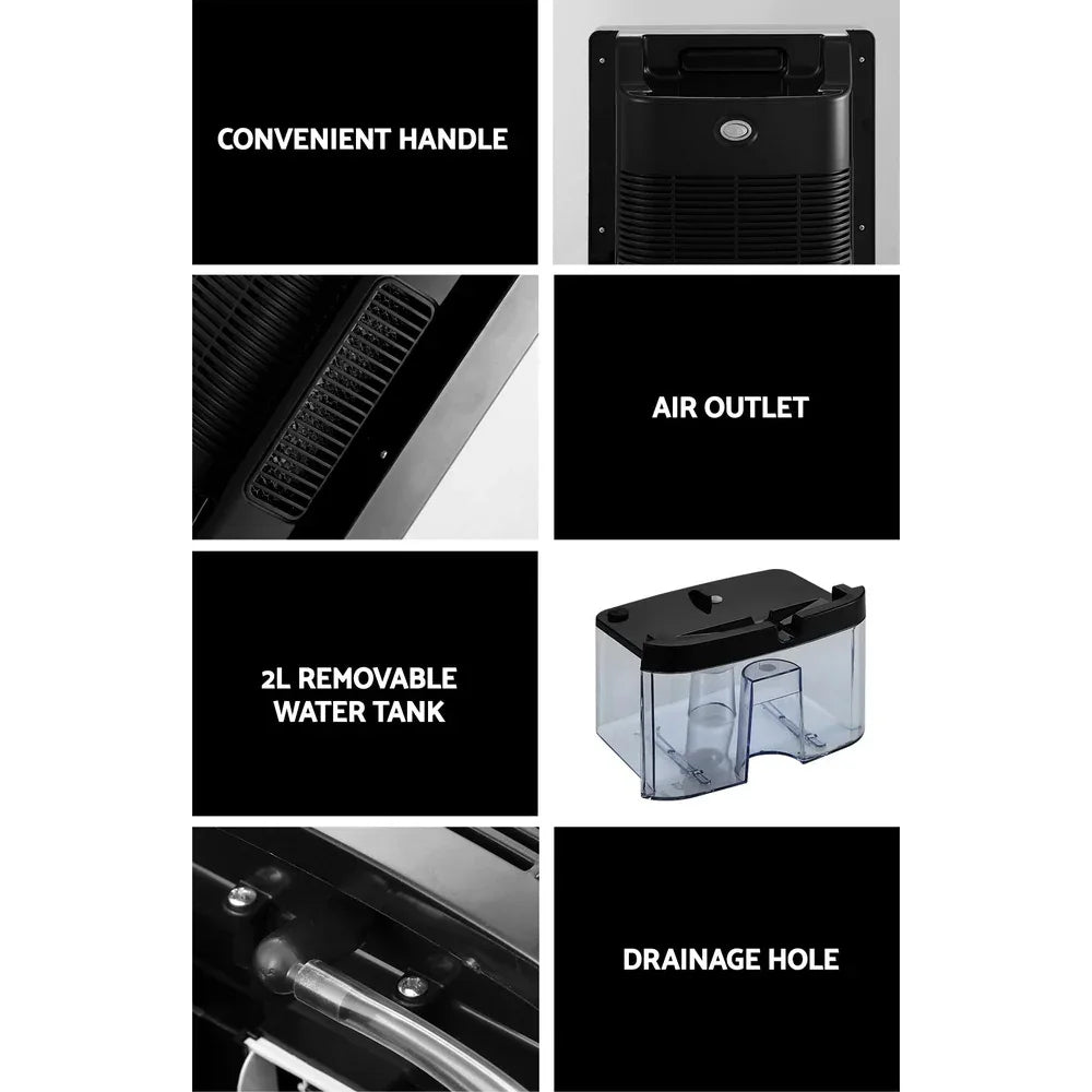 Devanti Dehumidifier 2L Air Purifier Black - Mekamart Australia