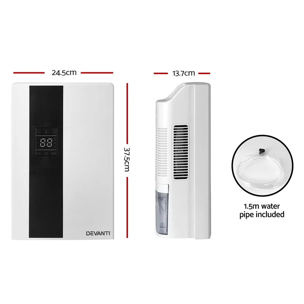 Devanti Dehumidifier 2L Air Purifier White - Mekamart Australia