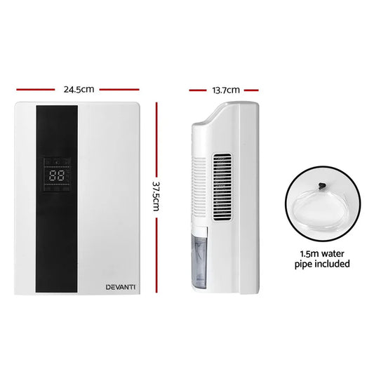 Devanti Dehumidifier 2L Air Purifier White - Mekamart Australia