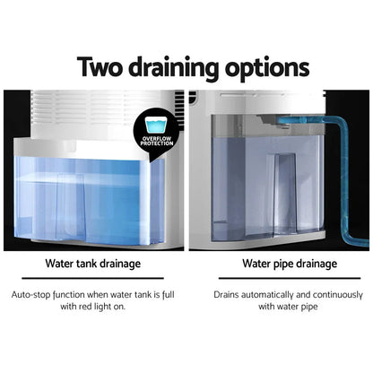 Devanti Dehumidifier 2L Air Purifier White - Mekamart Australia