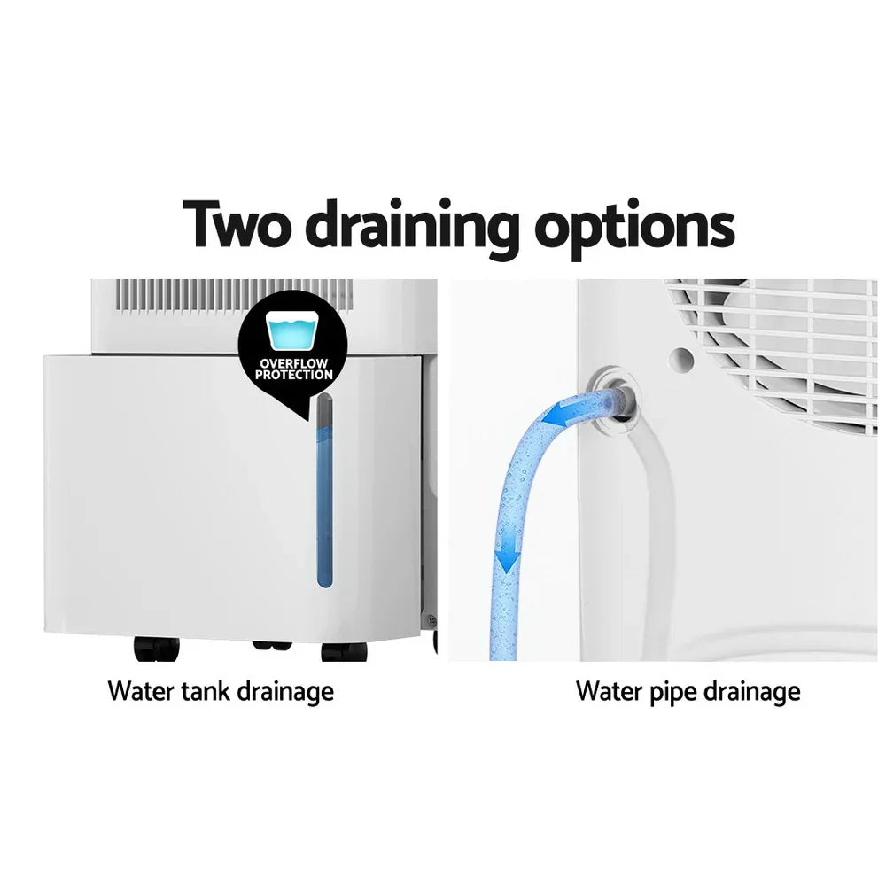 Devanti Dehumidifier 12L Air Purifier White - Mekamart Australia