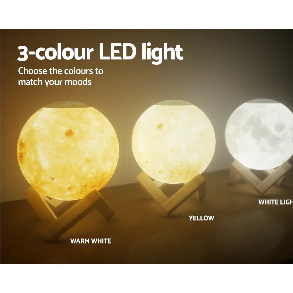 Devanti Aroma Diffuser Aromatherapy Moon Lamp 880ml - Mekamart Australia