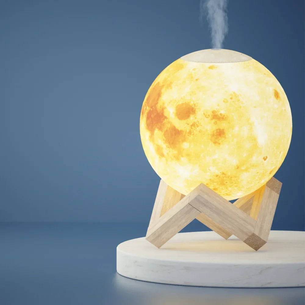 Devanti Aroma Diffuser Aromatherapy Moon Lamp 880ml - Mekamart Australia