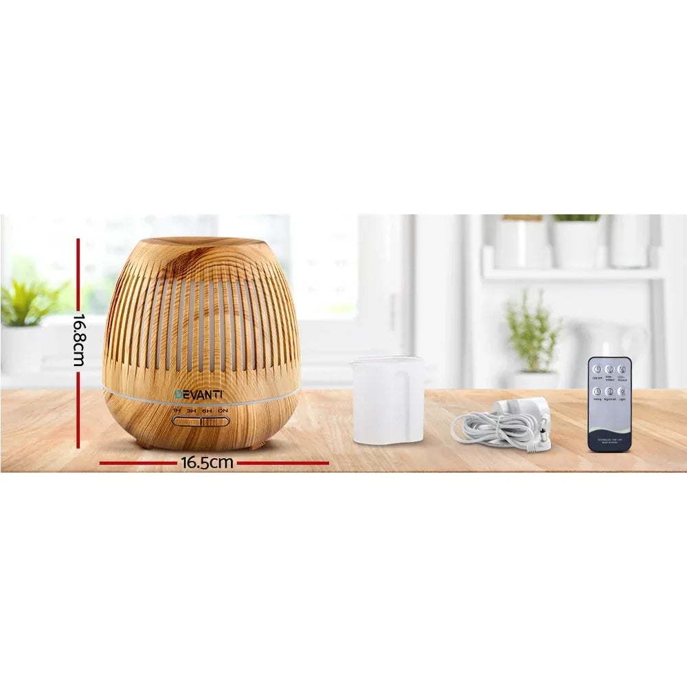 Devanti Aroma Diffuser Aromatherapy Humidifier 400ml - Mekamart Australia