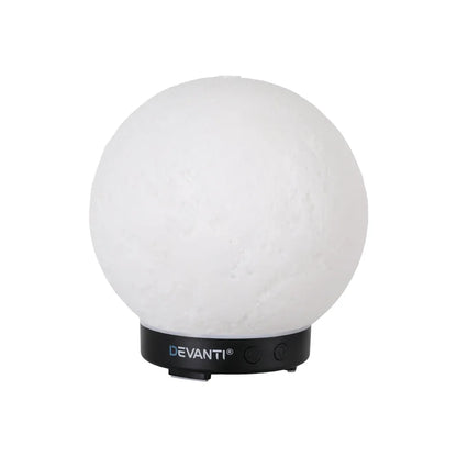 Devanti Ultrasonic Aroma Diffuser Aromatherapy Moon Lamp 100ml - Mekamart Australia