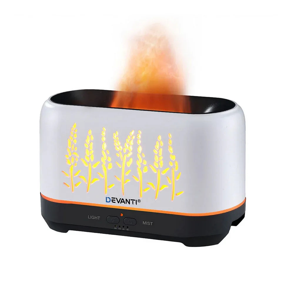 Devanti Aroma Diffuser Aromatherapy Flame 200ml - Mekamart Australia