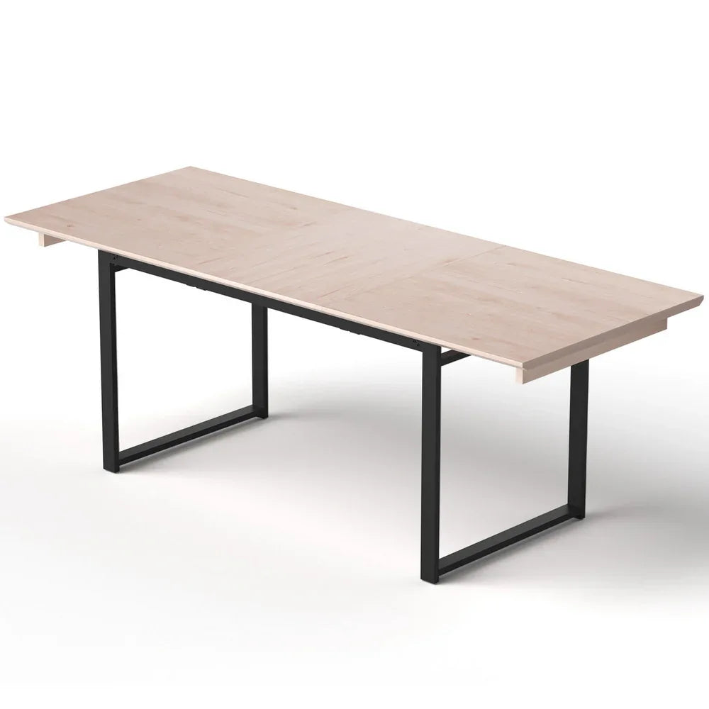 Artiss 2M Extendable Dining Table Kitchen Cafe Lounge Restaurant Tables Natural - Mekamart Australia