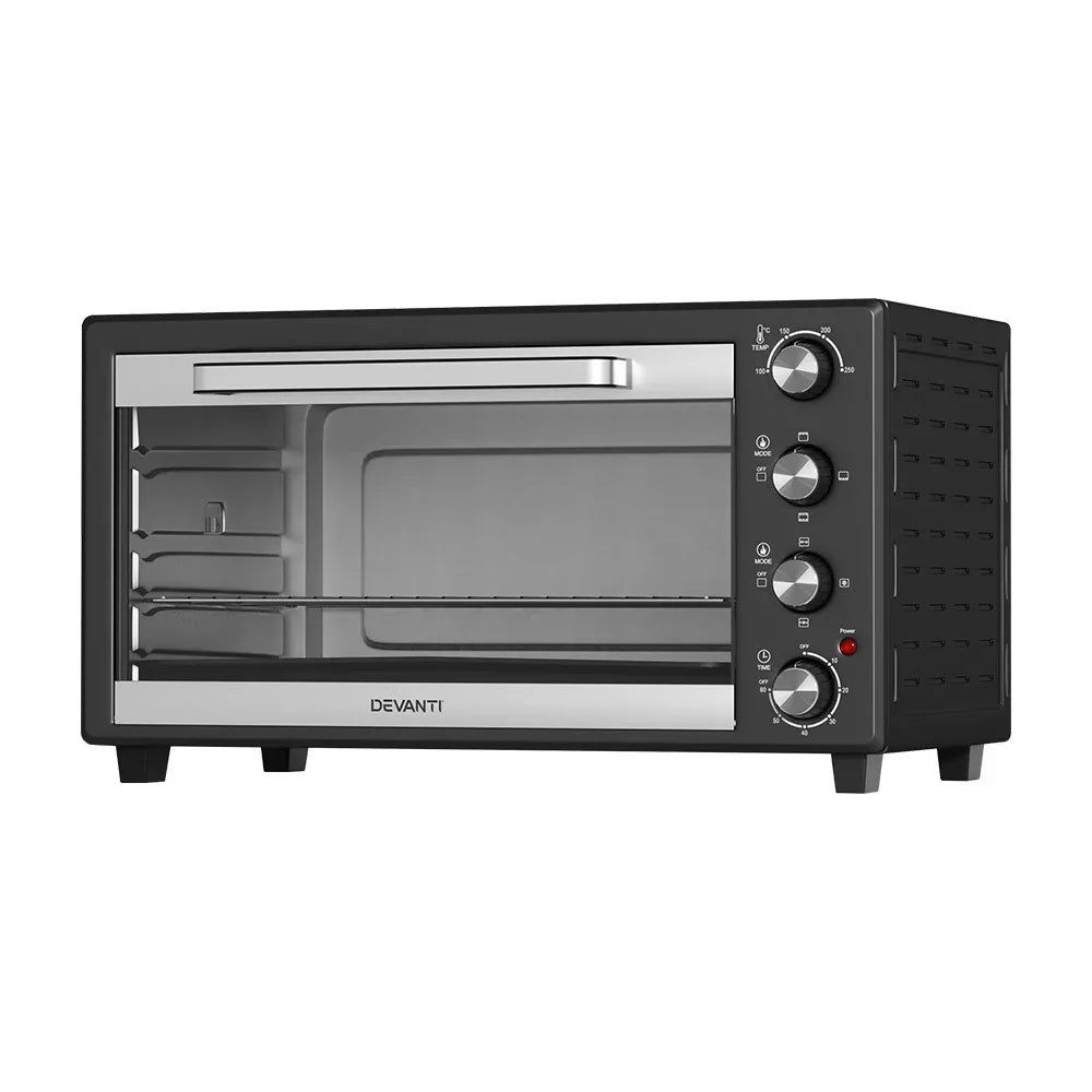 Devanti 45L Convection Oven Electric Fryer Ovens 1800W - Mekamart Australia