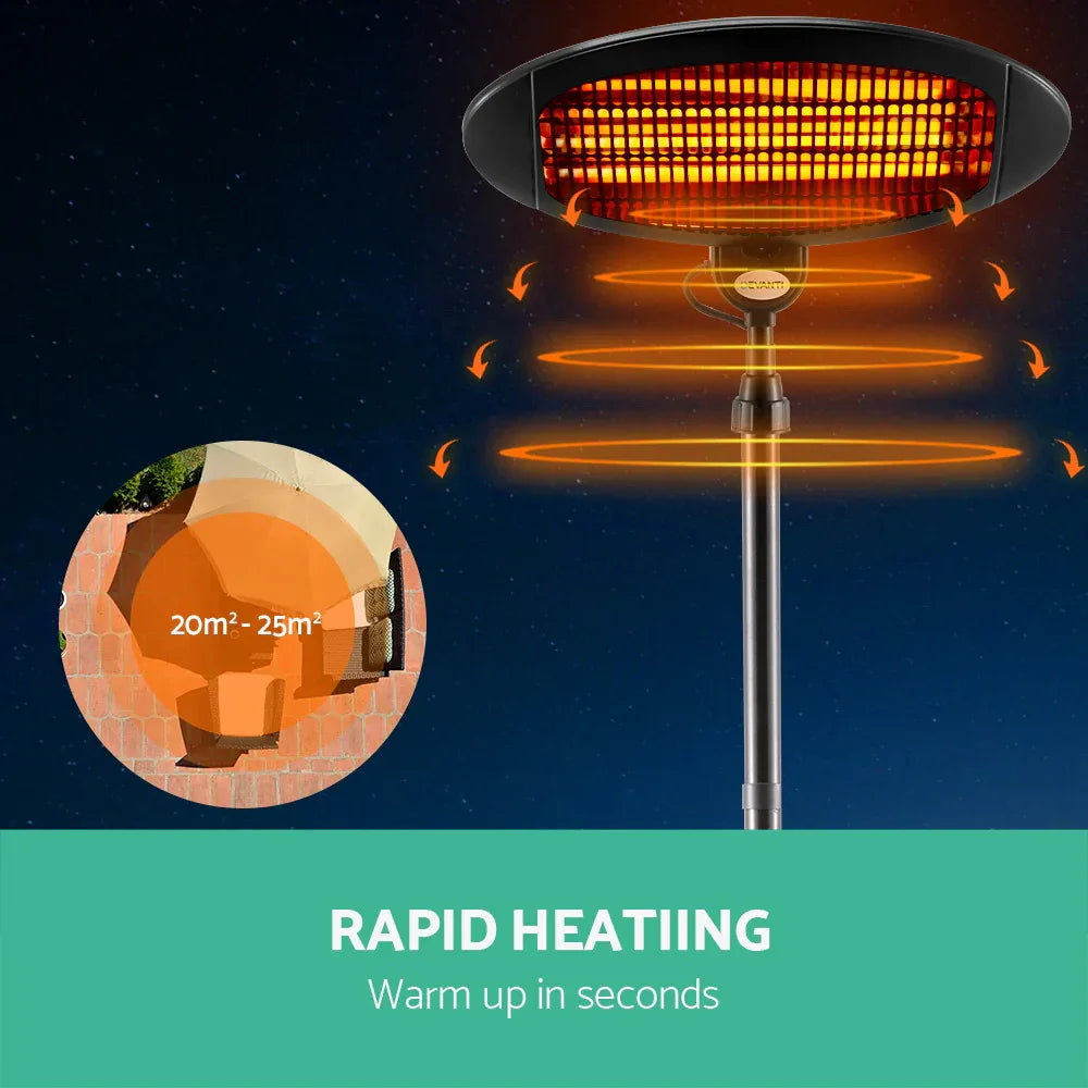 Devanti Electric Patio Heater 2000W - Mekamart Australia
