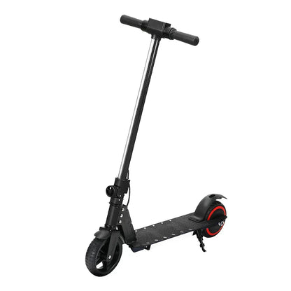 Electric Scooter 130W 16KM/H LED Light Folding Portable Riding Commuter Black - Mekamart Australia
