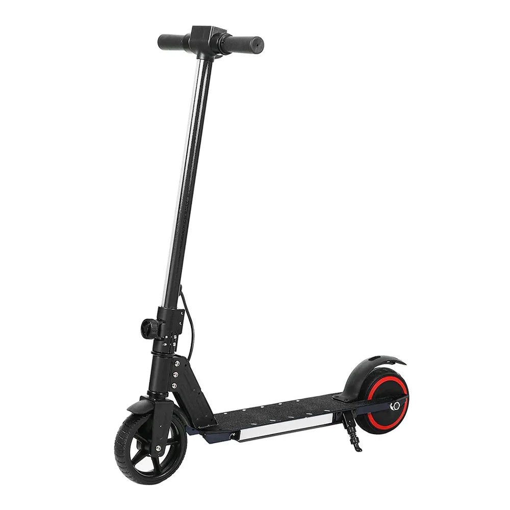 Electric Scooter 130W 16KM/H LED Light Folding Portable Riding Commuter Black - Mekamart Australia