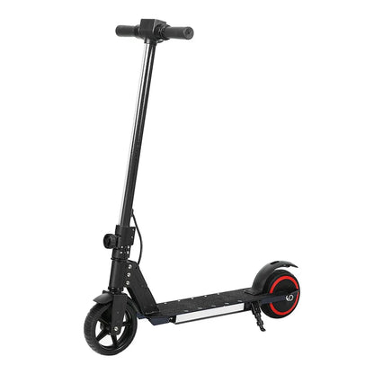 Electric Scooter 130W 16KM/H LED Light Folding Portable Riding Commuter Black - Mekamart Australia