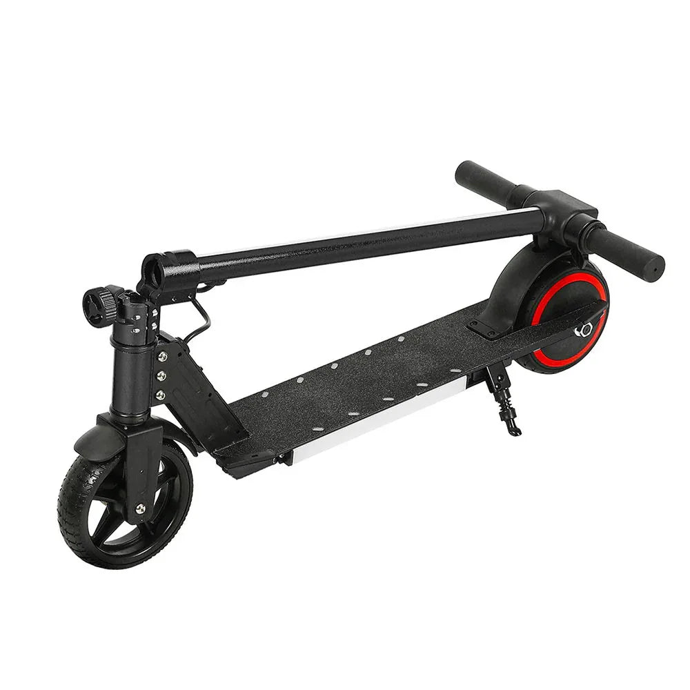 Electric Scooter 130W 16KM/H LED Light Folding Portable Riding Commuter Black - Mekamart Australia