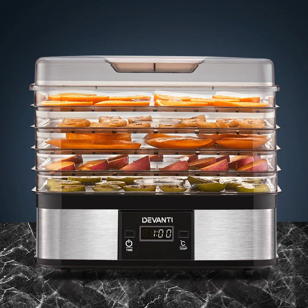Devanti 5 Trays Food Dehydrator - Mekamart Australia