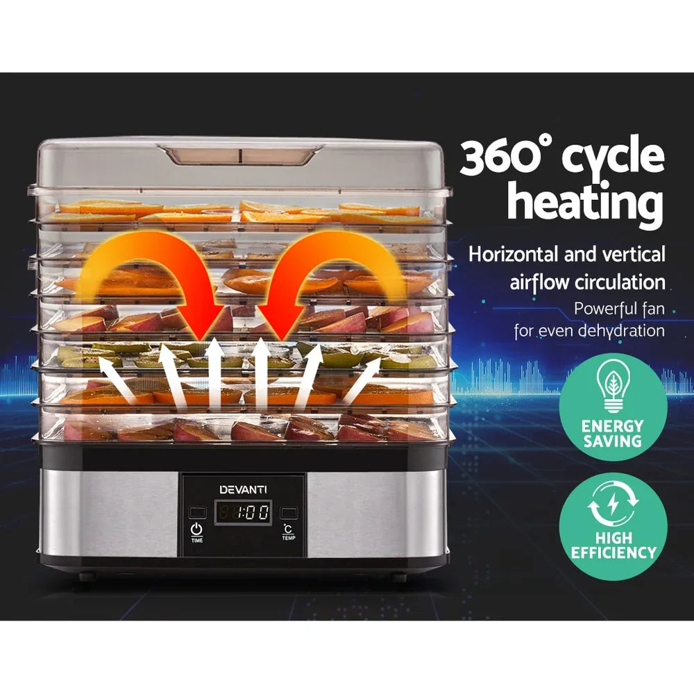 Devanti 7 Trays Food Dehydrator - Mekamart Australia