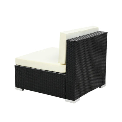 3PC Gardeon Outdoor Furniture Sofa Set Wicker Rattan Garden Lounge Chair Setting - Mekamart Australia