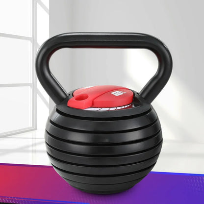 Everfit 18kg Adjustable Kettlebell Set Portable Kettle Bell Weight Dumbbells 10lbs 40lbs - Mekamart Australia