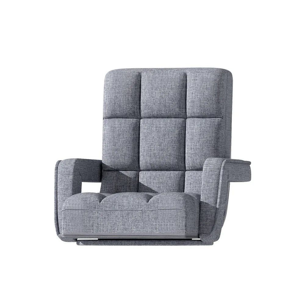 Artiss Floor Chair Lounge Sofa Swivel Grey - Mekamart Australia