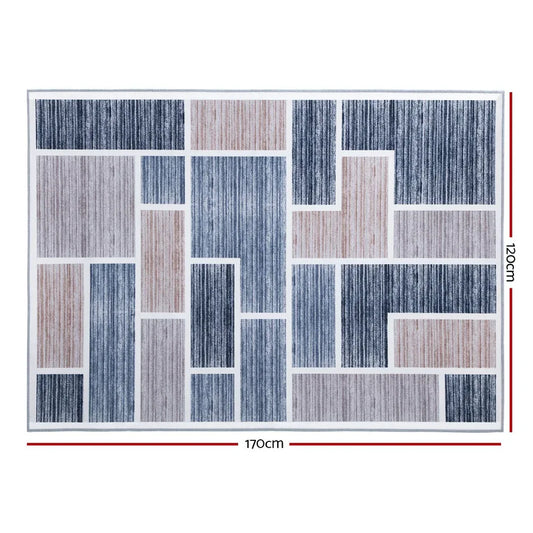 Artiss Rug 120x170cm Area Rug Large Carpet Soft Short Pile Modern Oblo - Mekamart Australia