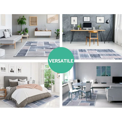 Artiss Rug 120x170cm Area Rug Large Carpet Soft Short Pile Modern Oblo - Mekamart Australia