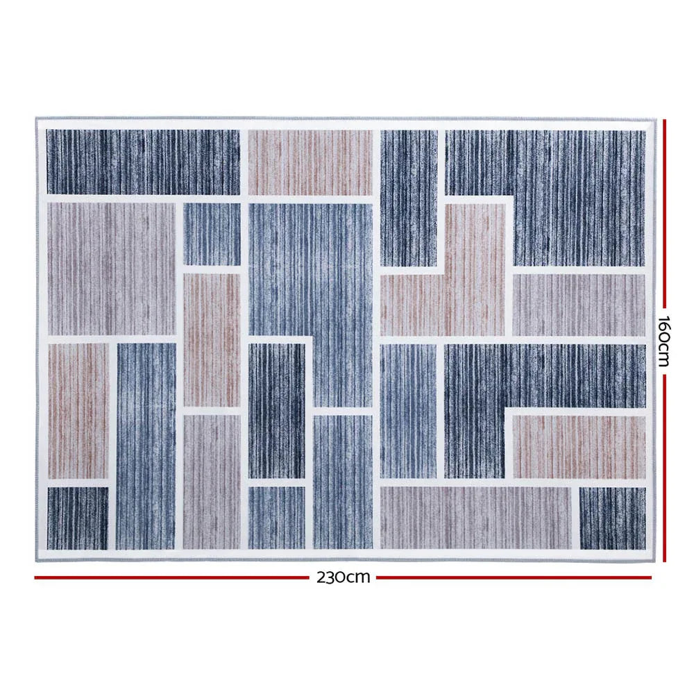 Artiss Rug 160x230cm Area Rug Large Carpet Soft Short Pile Modern Oblo - Mekamart Australia