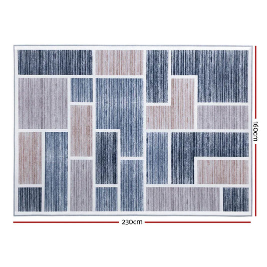 Artiss Rug 160x230cm Area Rug Large Carpet Soft Short Pile Modern Oblo - Mekamart Australia