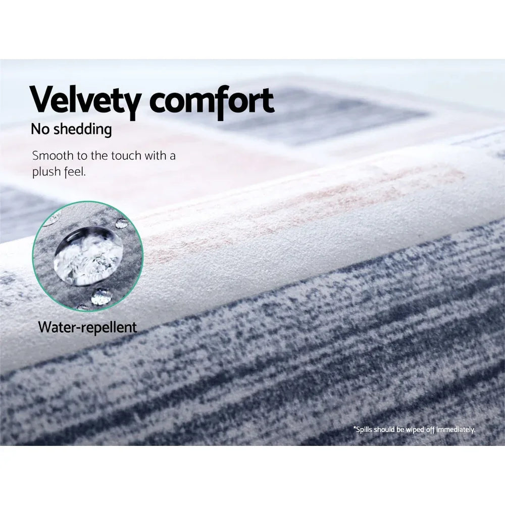 Artiss Rug 160x230cm Area Rug Large Carpet Soft Short Pile Modern Oblo - Mekamart Australia