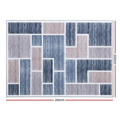 Artiss Rug 200x290cm Area Rug Large Carpet Soft Short Pile Modern Oblo - Mekamart Australia