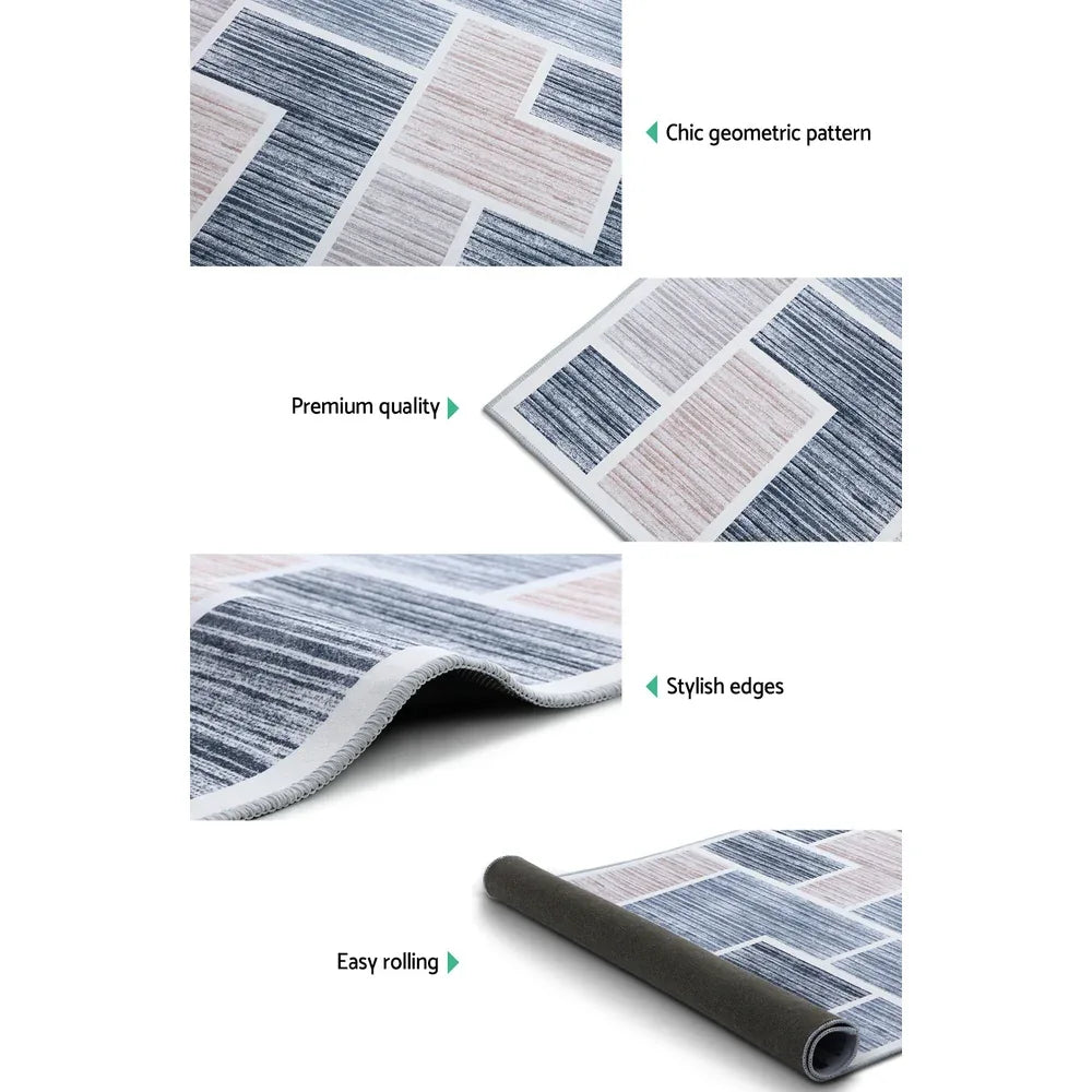 Artiss Rug 200x290cm Area Rug Large Carpet Soft Short Pile Modern Oblo - Mekamart Australia