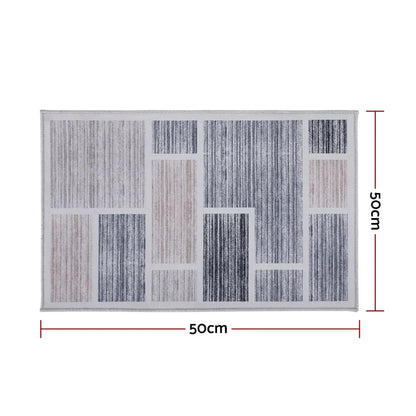 Artiss Floor Rug 50X80cm Doormat Soft Velvet Non-Slip Bath Mat Small Modern - Mekamart Australia
