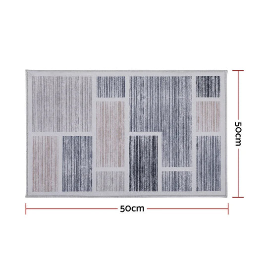 Artiss Floor Rug 50X80cm Doormat Soft Velvet Non-Slip Bath Mat Small Modern - Mekamart Australia