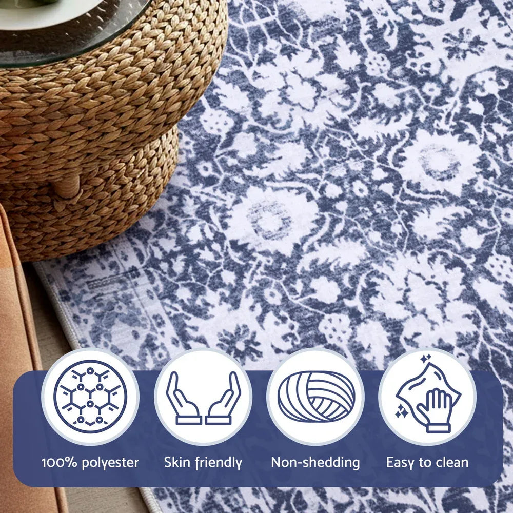 Artiss Floor Rug 240X340cm Soft Velvet Washable Modern Area Rug Floor Carpet Mat - Mekamart Australia