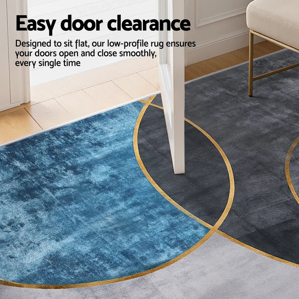 Artiss Washable Floor Rug 200X290cm Large Geometric Area Rug Modern Floor Carpet - Mekamart Australia