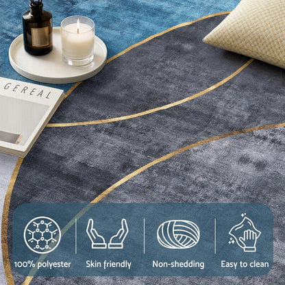 Artiss Washable Floor Rug 200X290cm Large Geometric Area Rug Modern Floor Carpet - Mekamart Australia