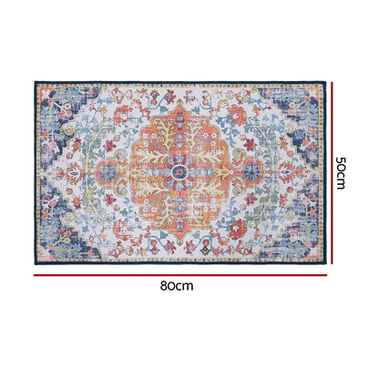 Artiss Floor Rug 50X80 Doormat Carpet Short Pile Non-Slip Entryway Mat Bohemian - Mekamart Australia